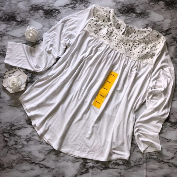 Philosophy crochet Peasant Top - Picture 1 of 4